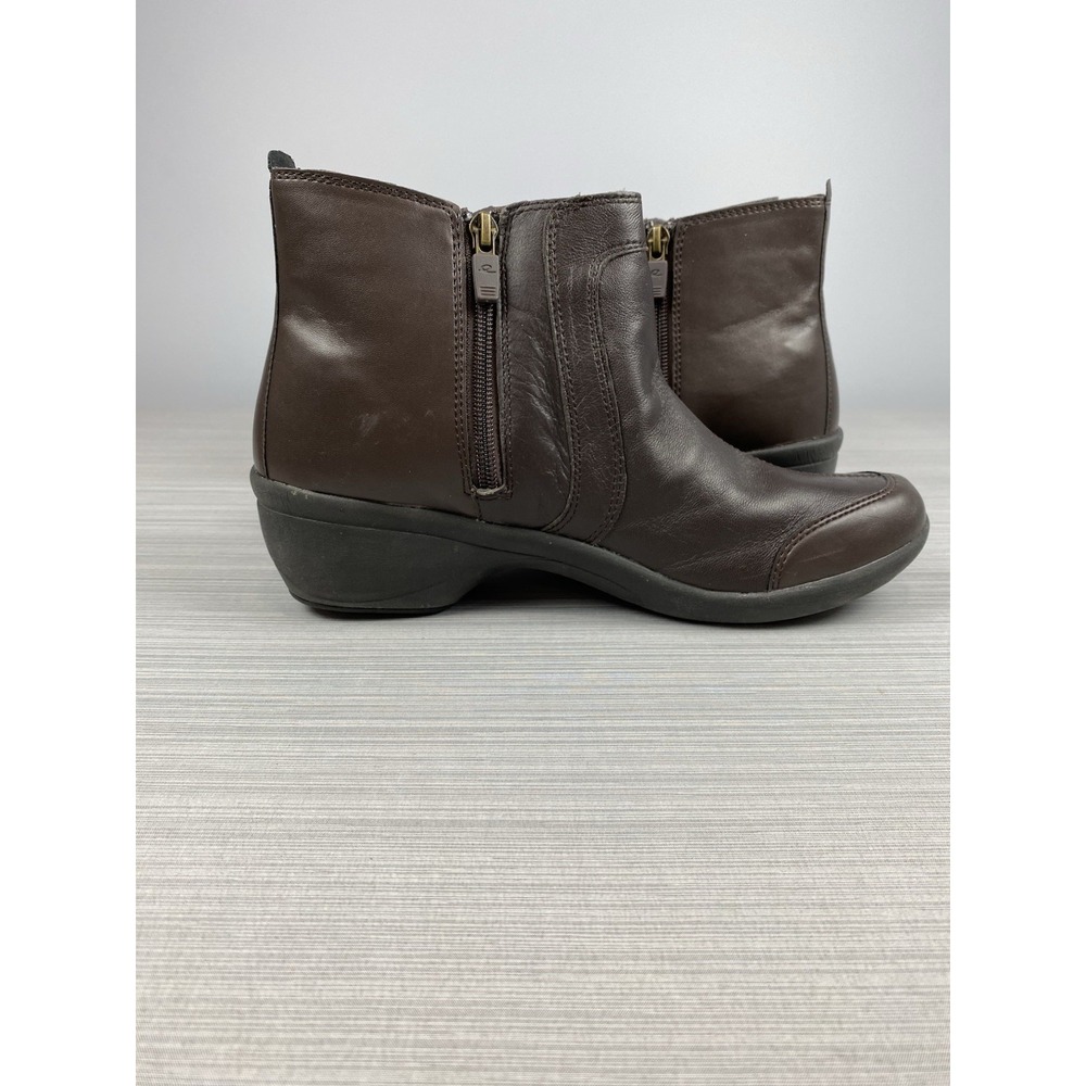 Easy Spirit Explore 24 Brenley Ankle Boots Booties Leather Dark Brown‎ Size 10 - Picture 4 of 11